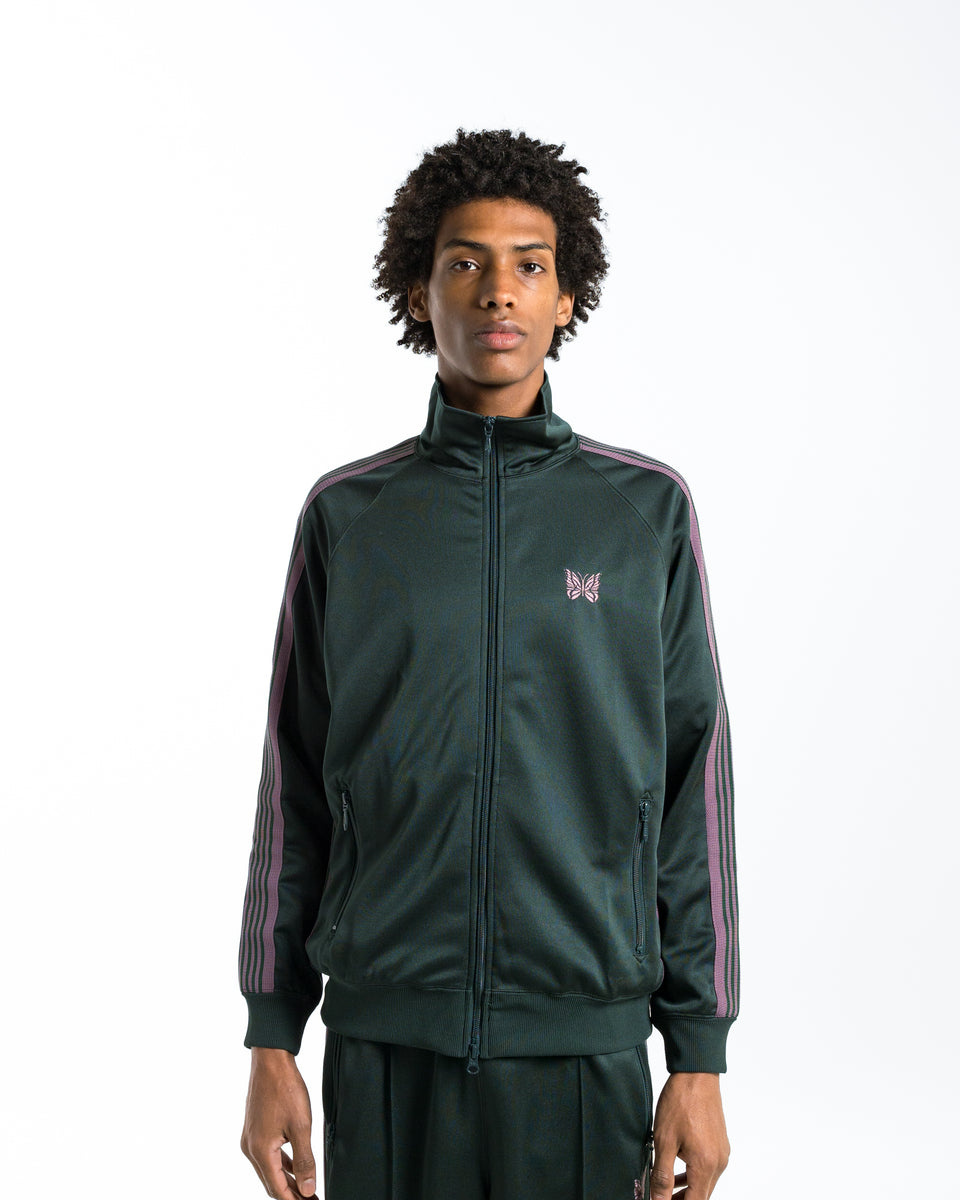 Needles - Track Jacket - Green Poly Smooth | UP THERE
