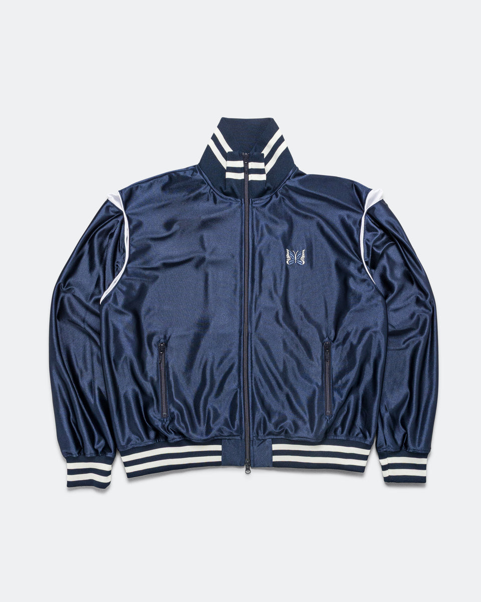 Needles - Track Jacket - Navy Tricot Sateen | UP THERE Needles - Track Jacket - Navy Tricot Sateen | UP THERE