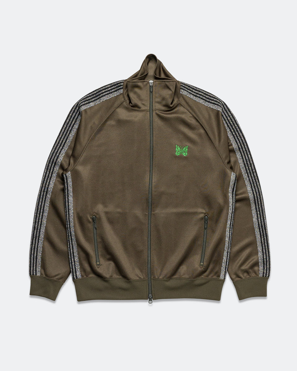 needles　Track Jacket　Mサイズ　オリーブ Needles - Track Jacket x UP THERE - Olive Poly Smooth