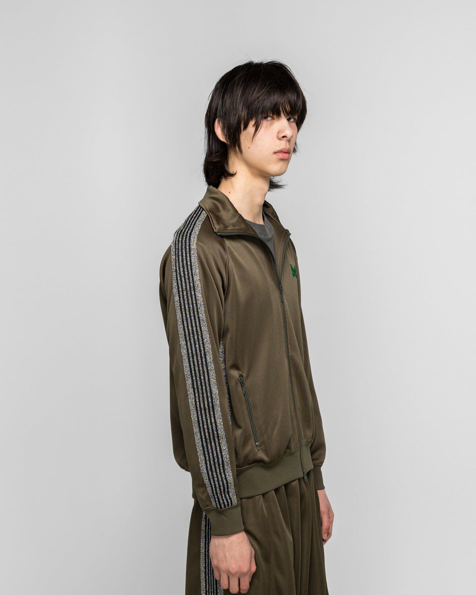 トップス Needles Track Jacket.Poly Smooth.Olive Needles - Track Jacket x UP THERE - Olive Poly Smooth