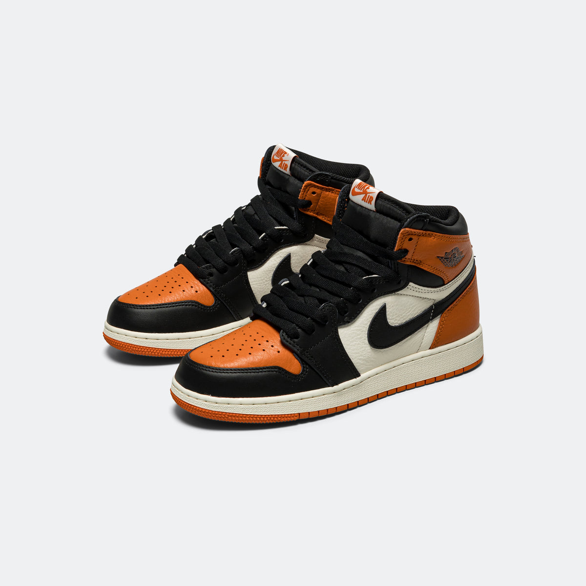 Air Jordan 1 Retro High OG GS - Black/Black-Sail-Starfish | UP THERE