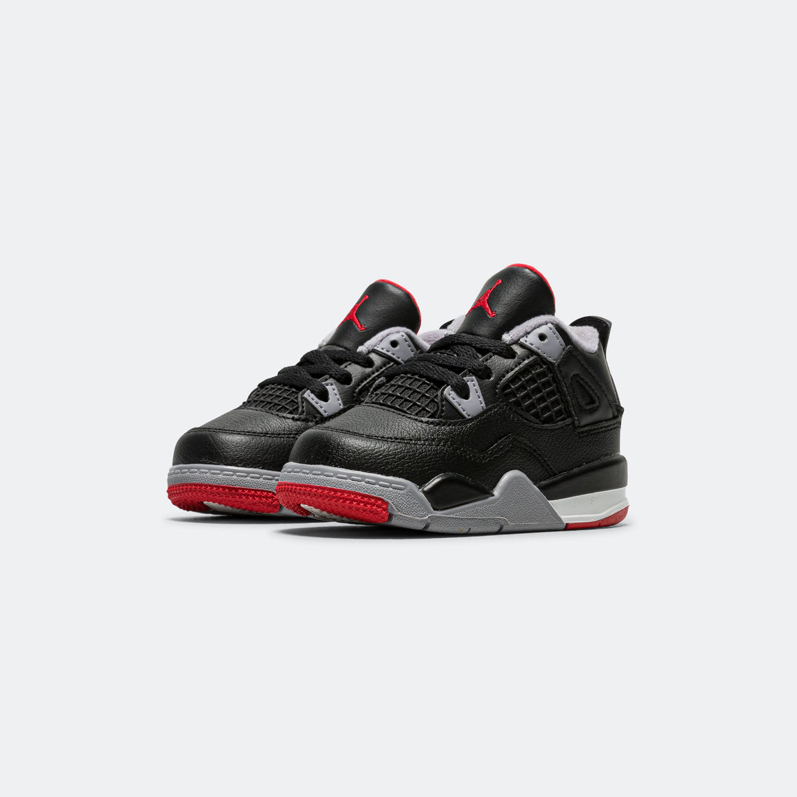 Jordan - Air Jordan 4 Retro (TD) - Black/Fire-Red Cement Grey - UP THERE