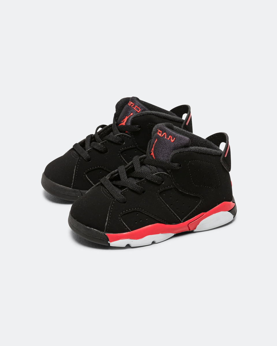Jordan - Air Jordan 6 Retro (TD) - Black/Light Crimson | UP THERE