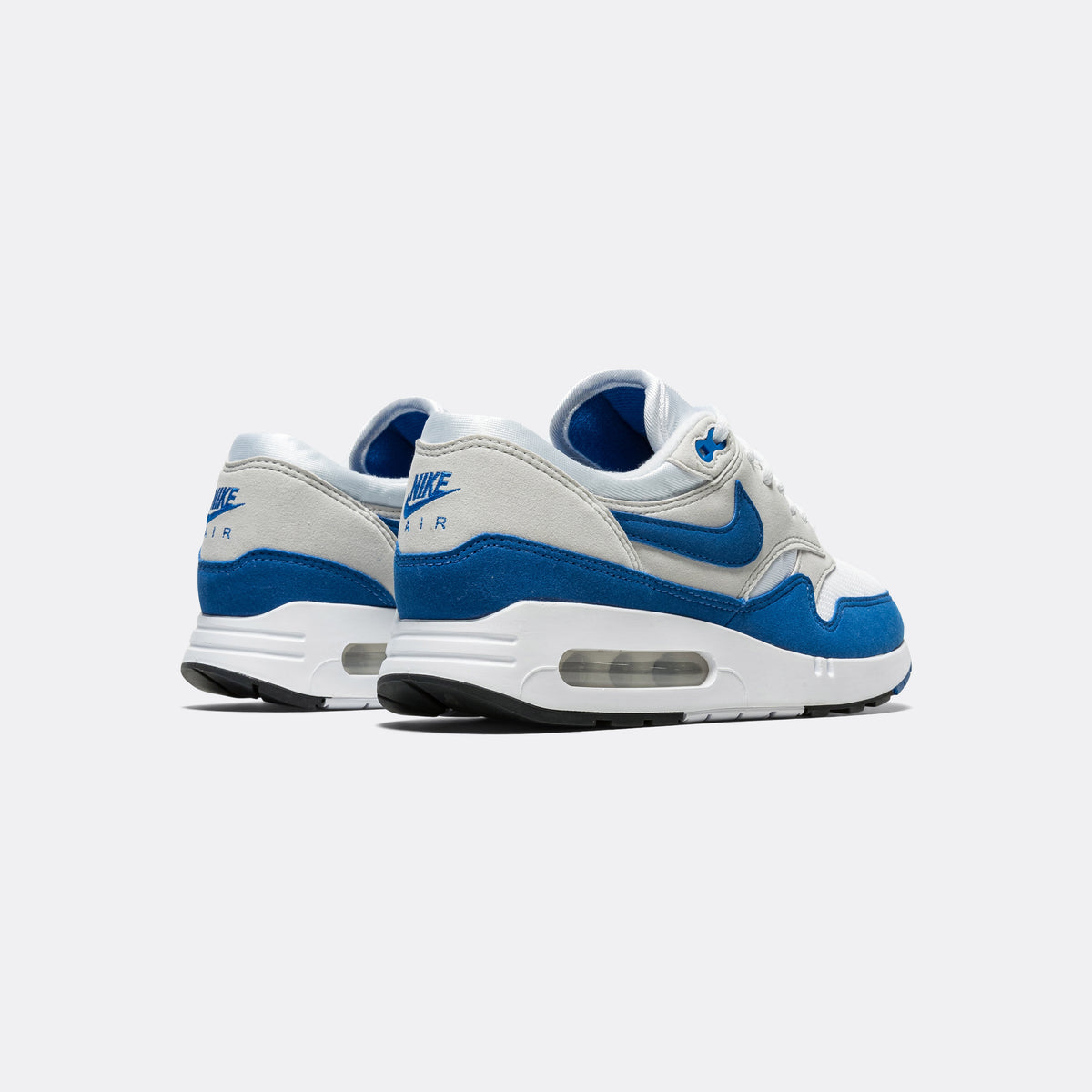 blue black and white nike air max
