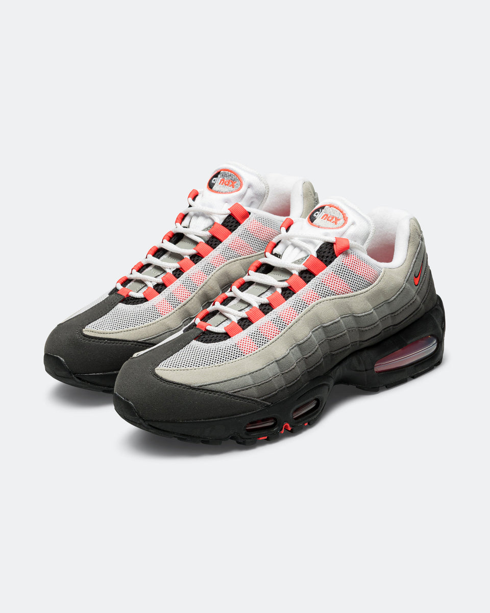 Nike - Air Max 95 Big Bubble - Black/Solar Red-Medium Ash-DK