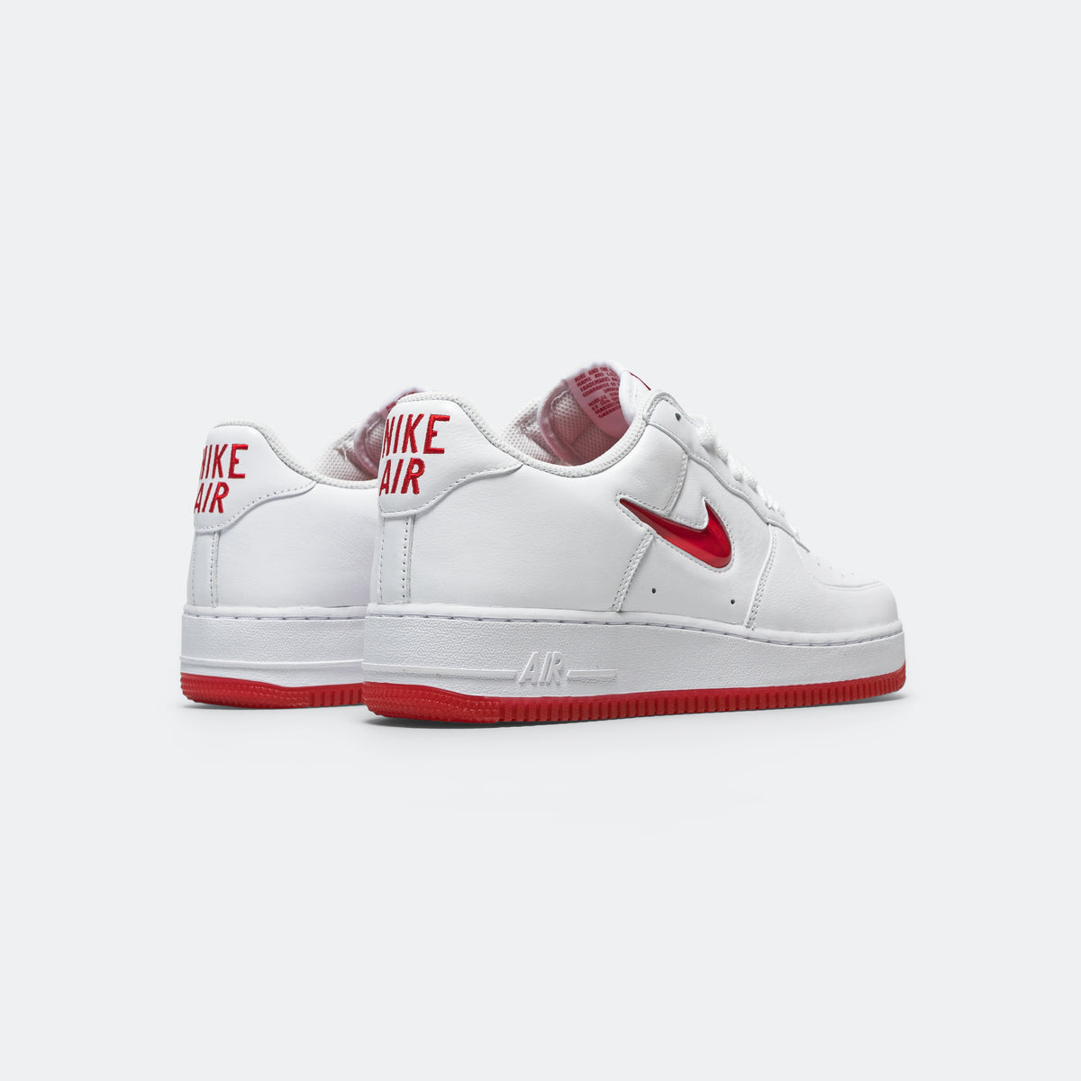 Nike air force 1 clearance white and red mens