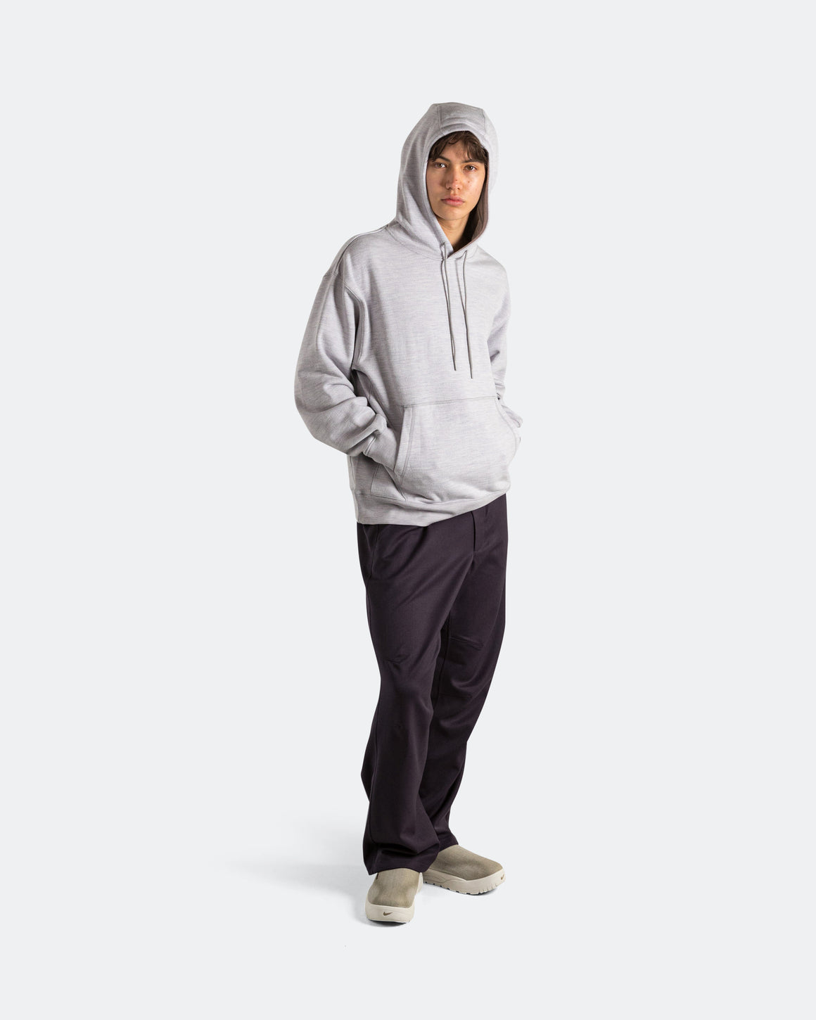 Nike - Wool Classics Hoodie - Matte Silver/Heather Grey - UP THERE