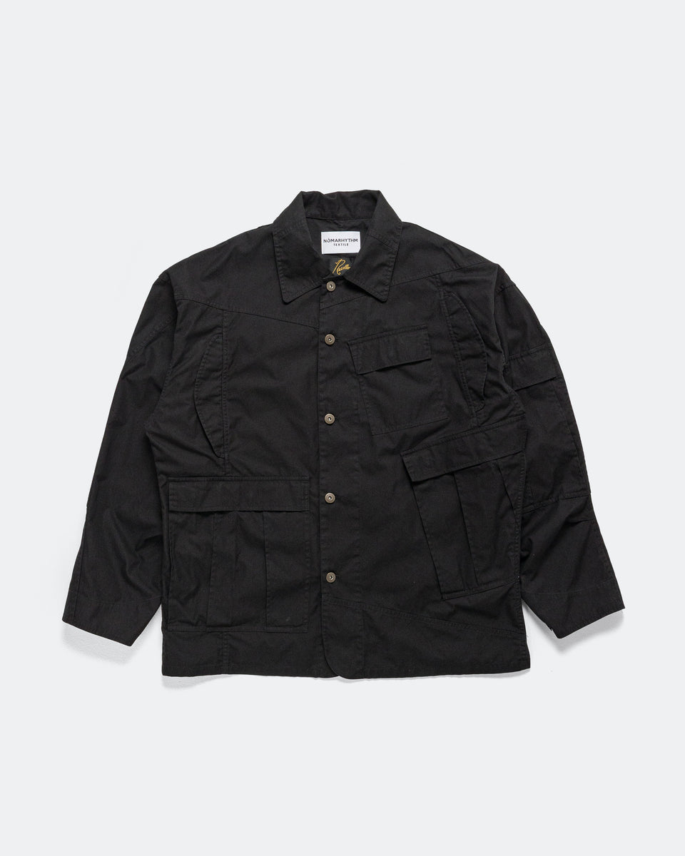 NOMARHYTHM TEXTILE - Rebuild Coverall Jacket x Needles - Black