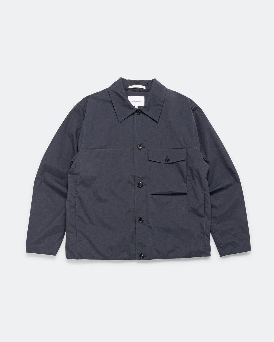 Norse Projects - Arresskov Windstopper Overshirt - Dark Navy | UP