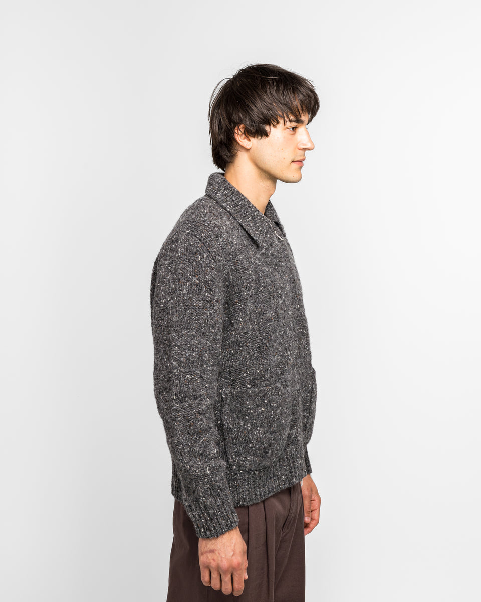 Norse Projects Erik Donegal Diamond Jacket in Grey Melange main image 1