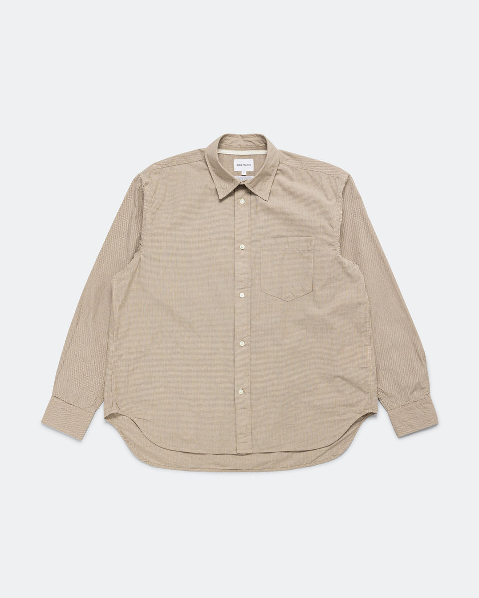 Norse Projects - Espevik Oversize Micro Poplin Check Shirt