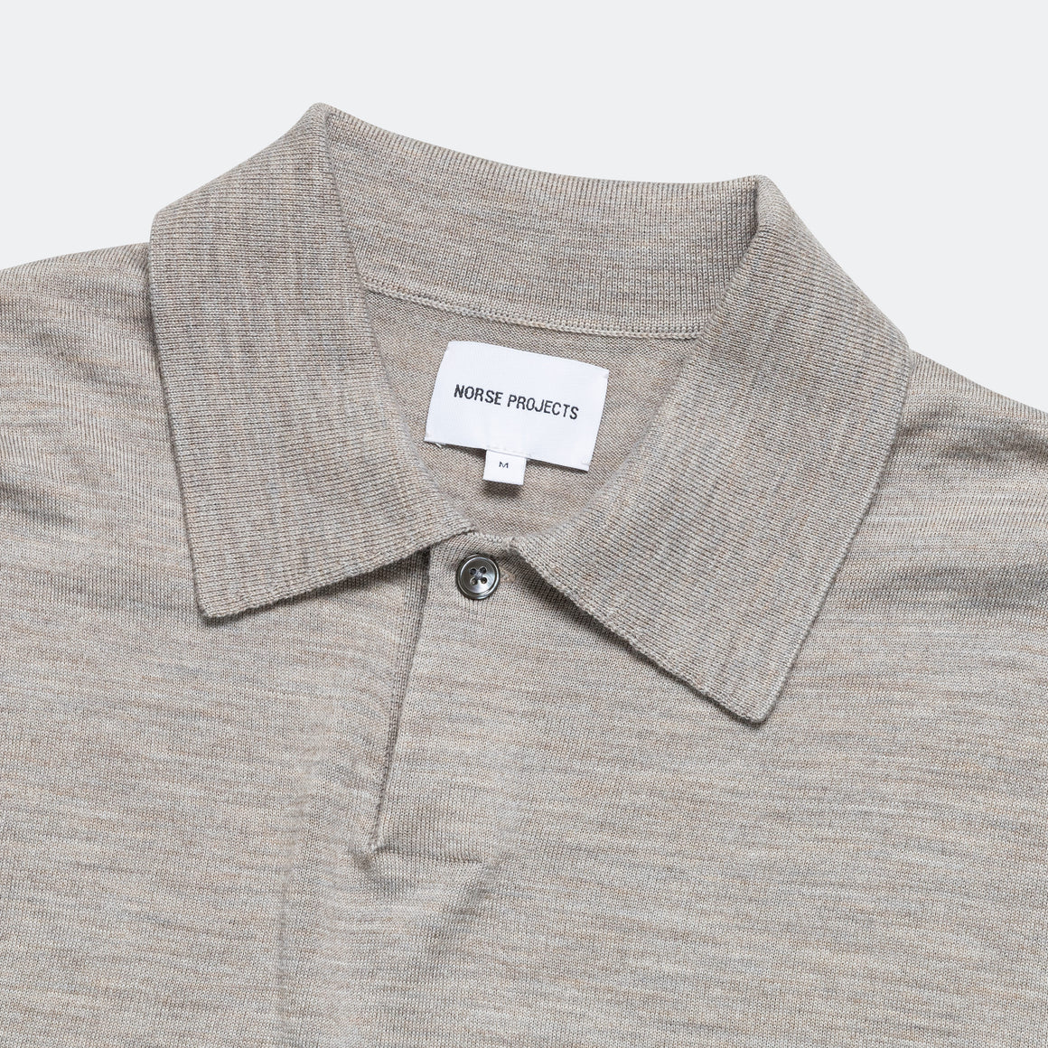Norse Projects - Jon Tech Merino SS Polo - Sand - UP THERE