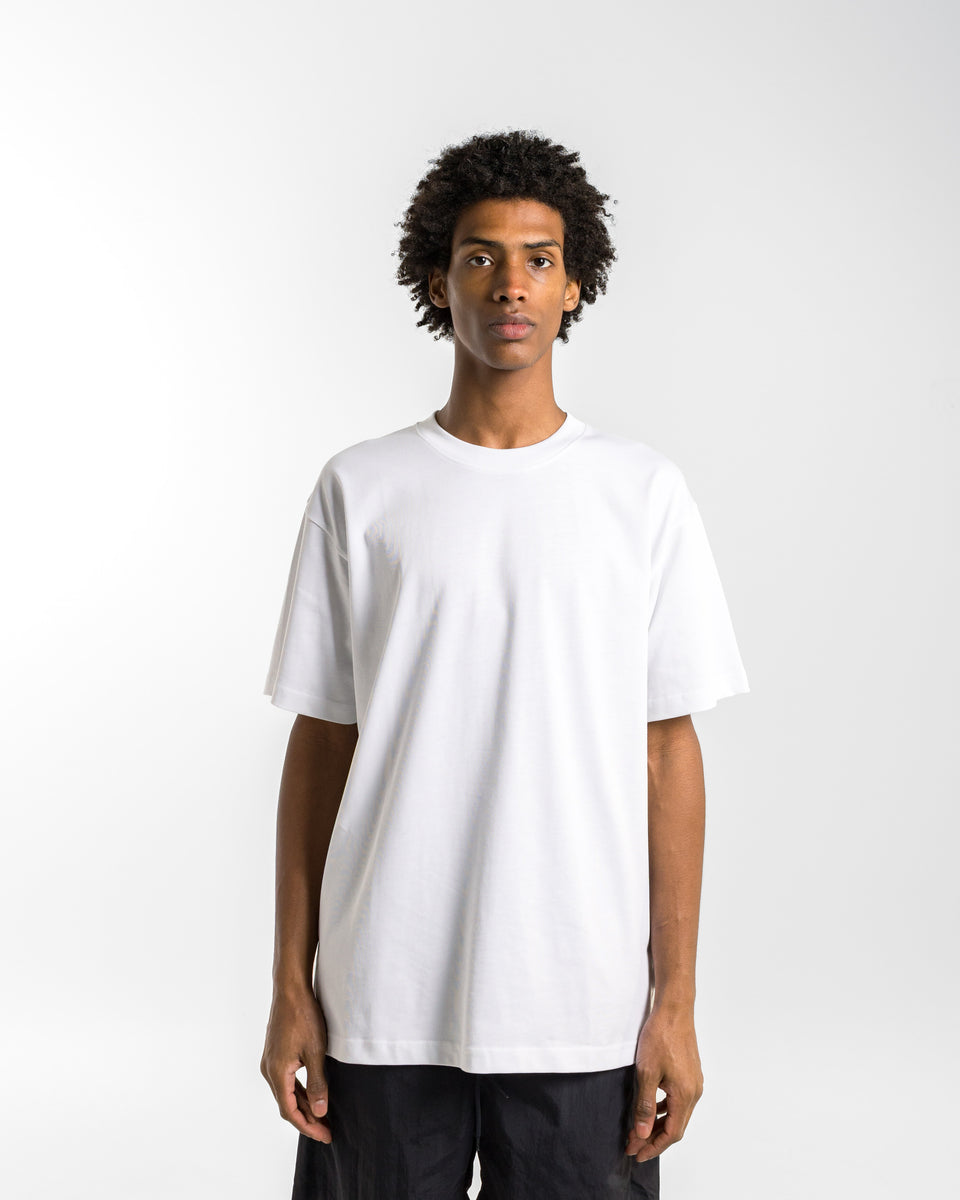 Heavy Basic Washed And Worn T-shirt Loose Cotton