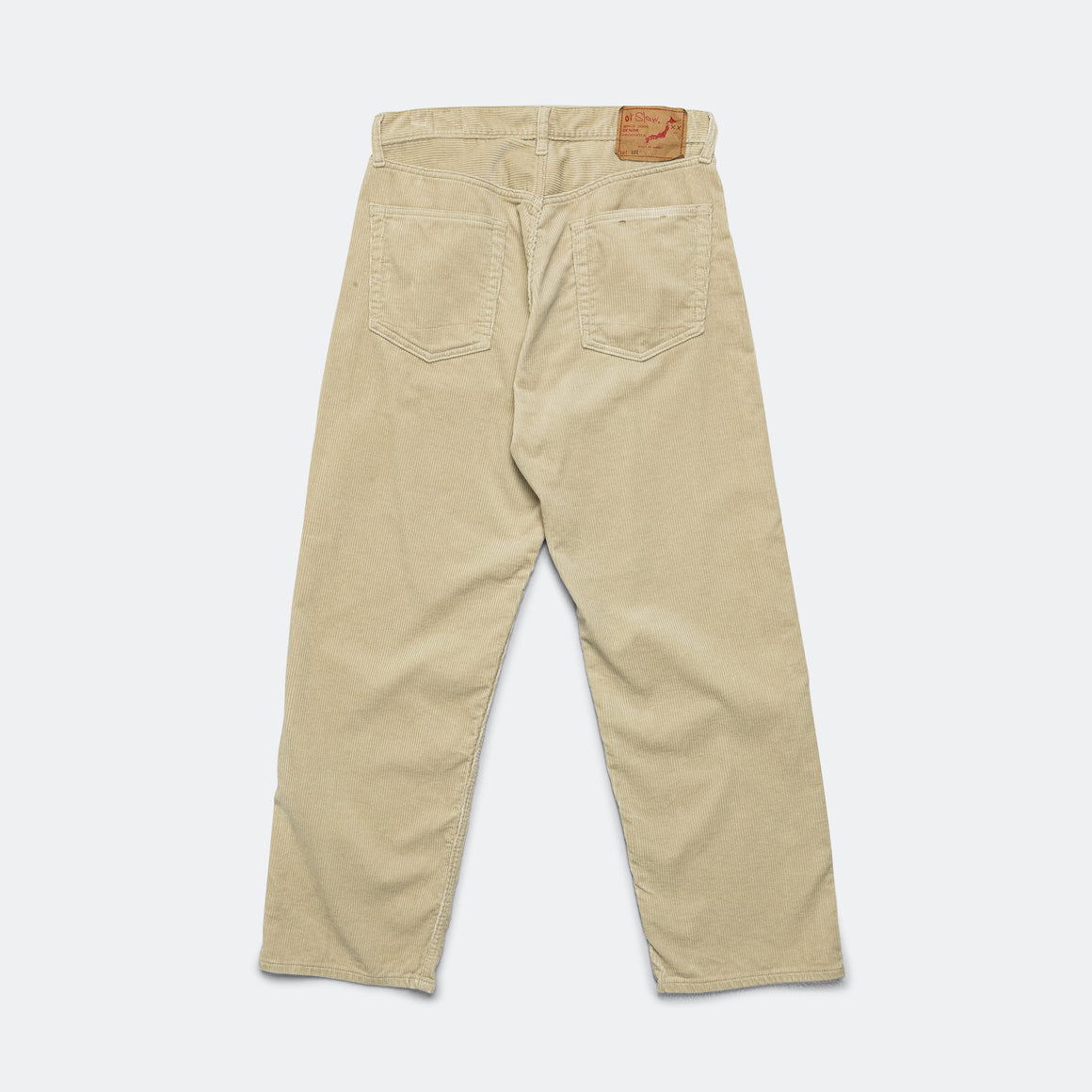 orSlow - 101 Dad's Fit Corduroy Pants - Ivory - UP THERE