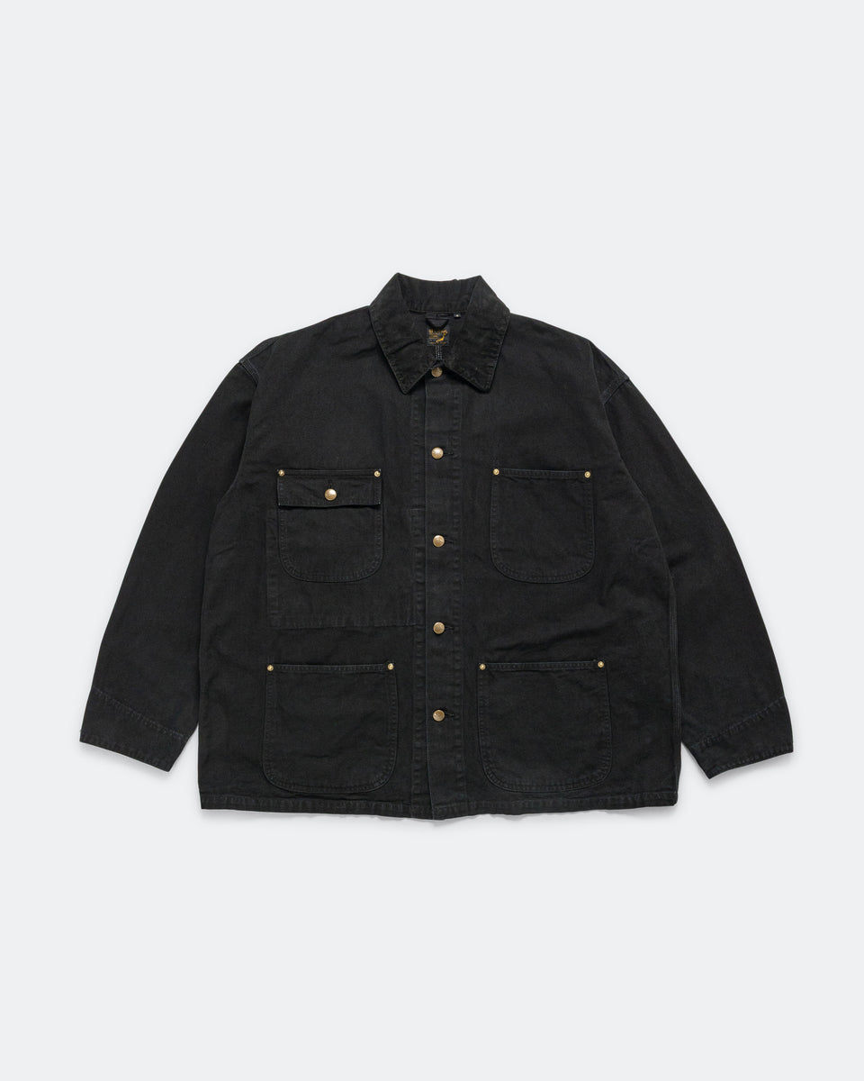 orSlow - Relax Fit Oxford Coverall - Black | UP THERE orSlow - Relax Fit Oxford Coverall - Black | UP THERE