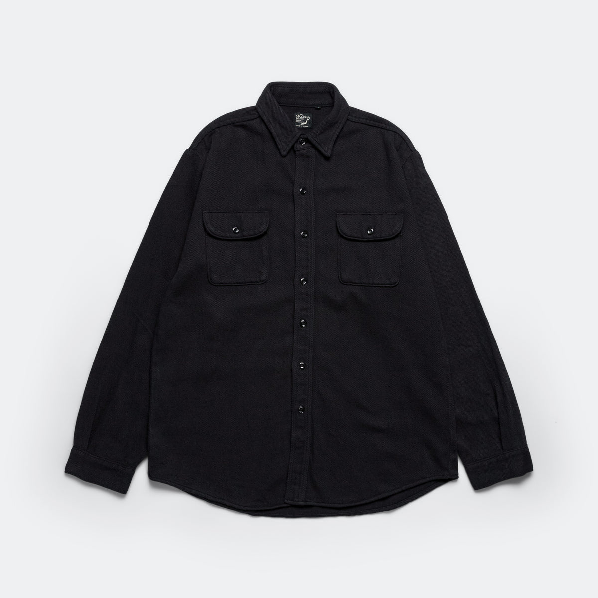 Vintage Fit Flannel Shirt - Black | UP THERE