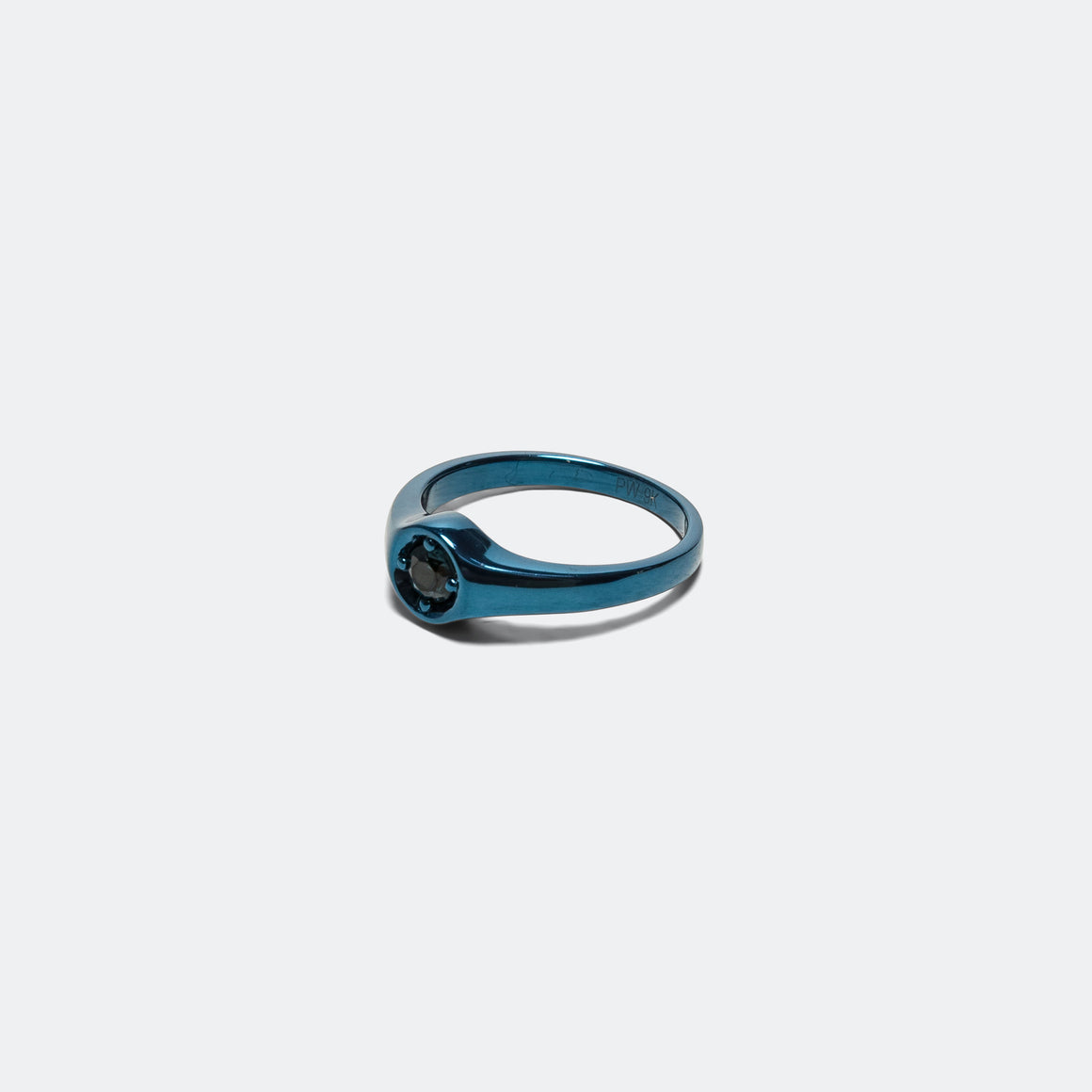 Polite Worldwide - Graphic Sapphire Ring - Blue Sapphire/9k Gold - UP THERE