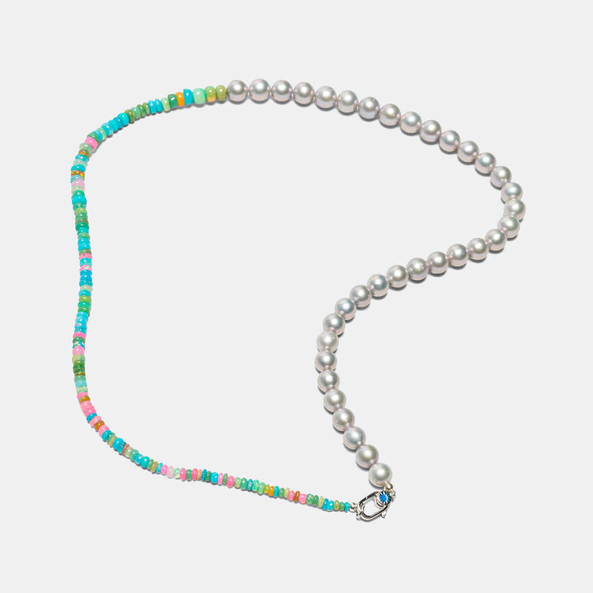 Polite Worldwide - Oral Pearl Necklace - Multi/925 Silver - UP THERE