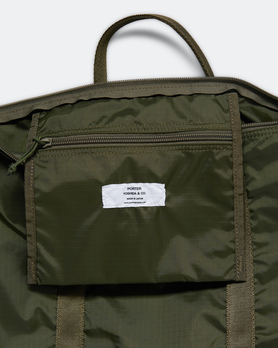 YOSHIDA ダッフルバッグ オリーブグリーン2way Porter Yoshida & Co - FLEX 2WAY Tote Bag - Olive Drab | UP THERE