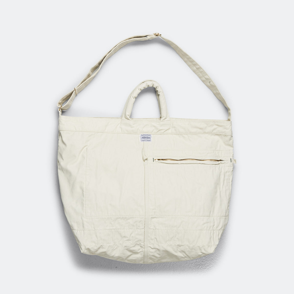 PORTER / MILE 2WAY TOTE BAG ホワイト MILE 2WAY Tote Bag (L) - White | UP THERE