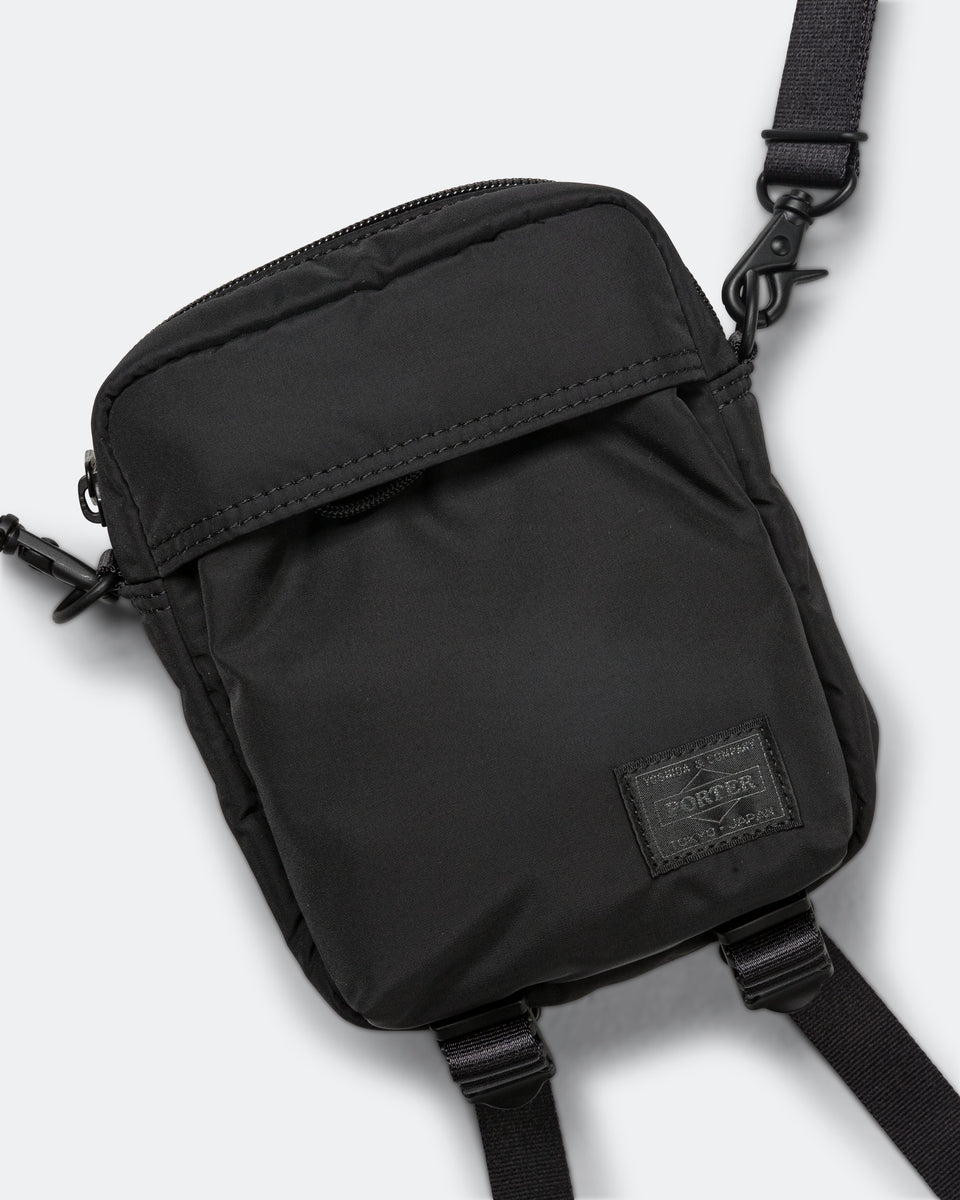 Porter Senses Vertical Shoulder Bag - Black | UP THERE