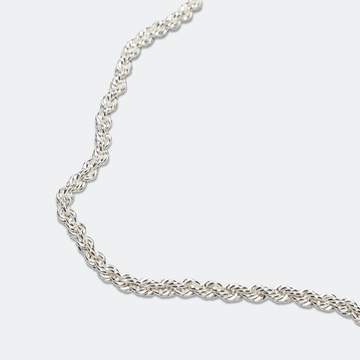 Rope Chain Necklace - 925 Silver