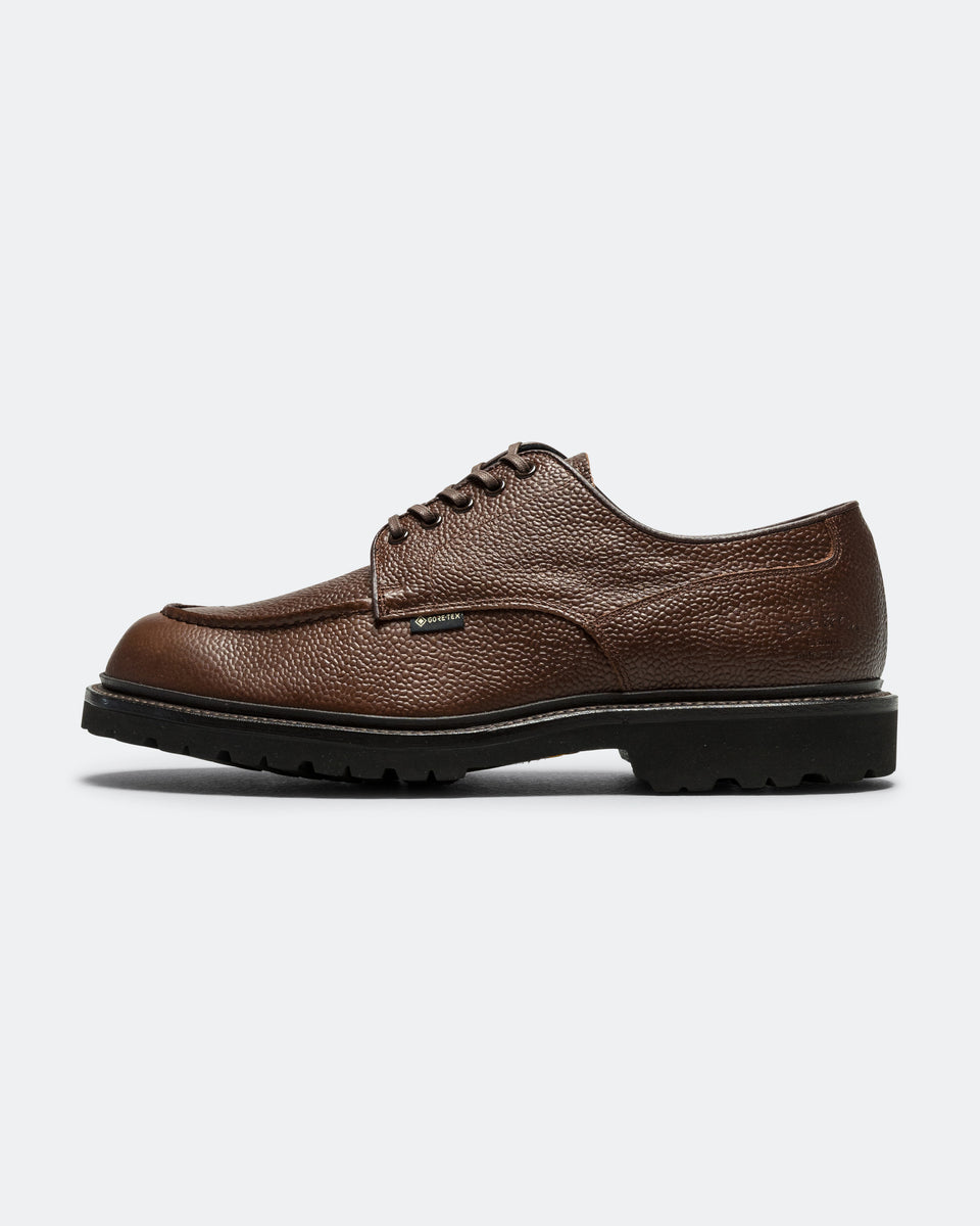 Regal Shoe & Co - U-Tip Derby GORE-TEX - Pebbled Brown Leather