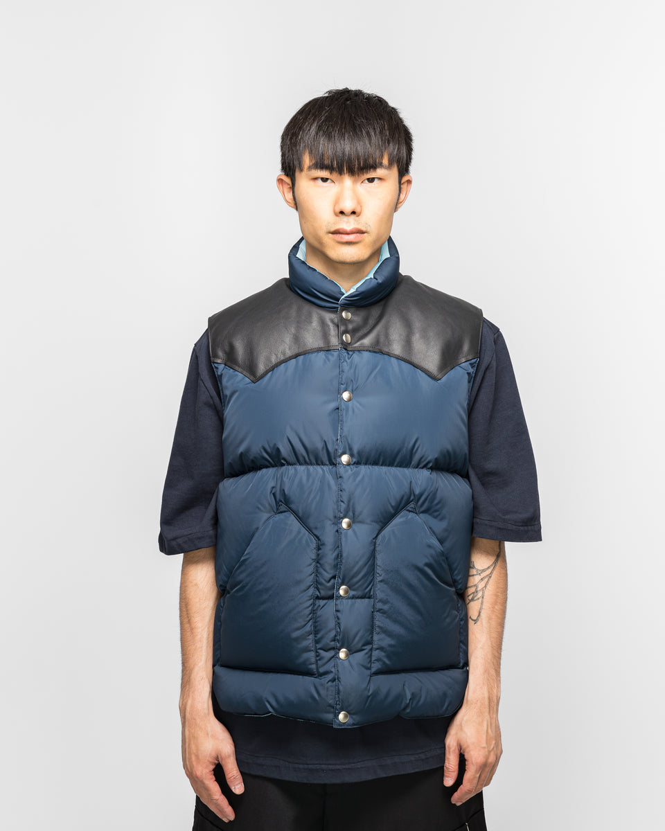 Rocky Mountain Featherbed - Down Vest - Dark Navy | UP THERE