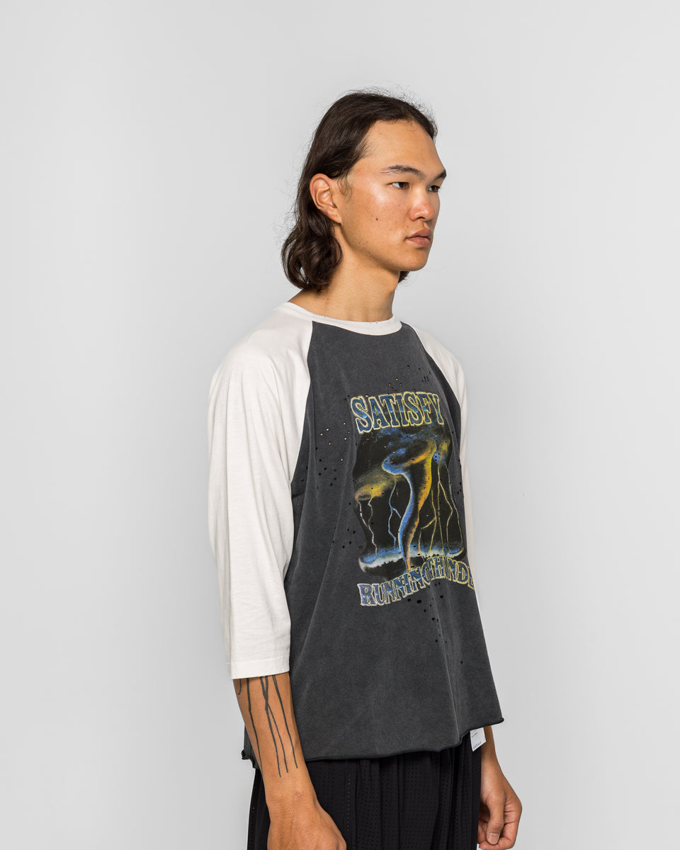 Satisfy - MothTech Baseball Tee - Off-White | UP THERE