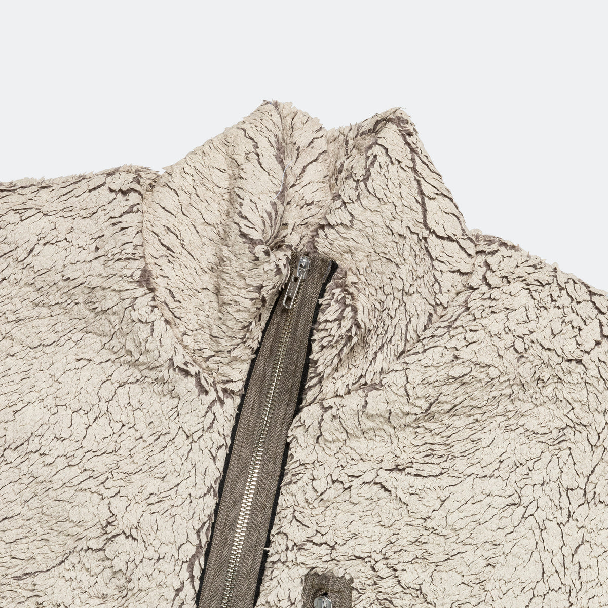Song For The Mute SFTM Funnel Track Jacket - Painted Sherpa | UP THERE
