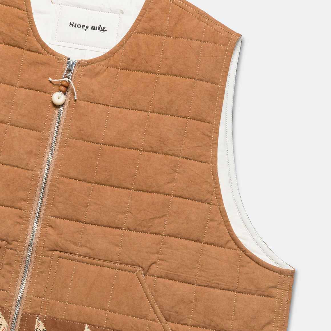 Story mfg. - Saturn Vest - Brown Lightning - UP THERE