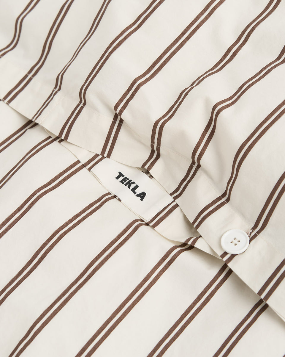 【TEKLA】Percale duvet cover Hopper Stripe Tekla Percale Duvet Cover - Hopper Stripes | UP THERE