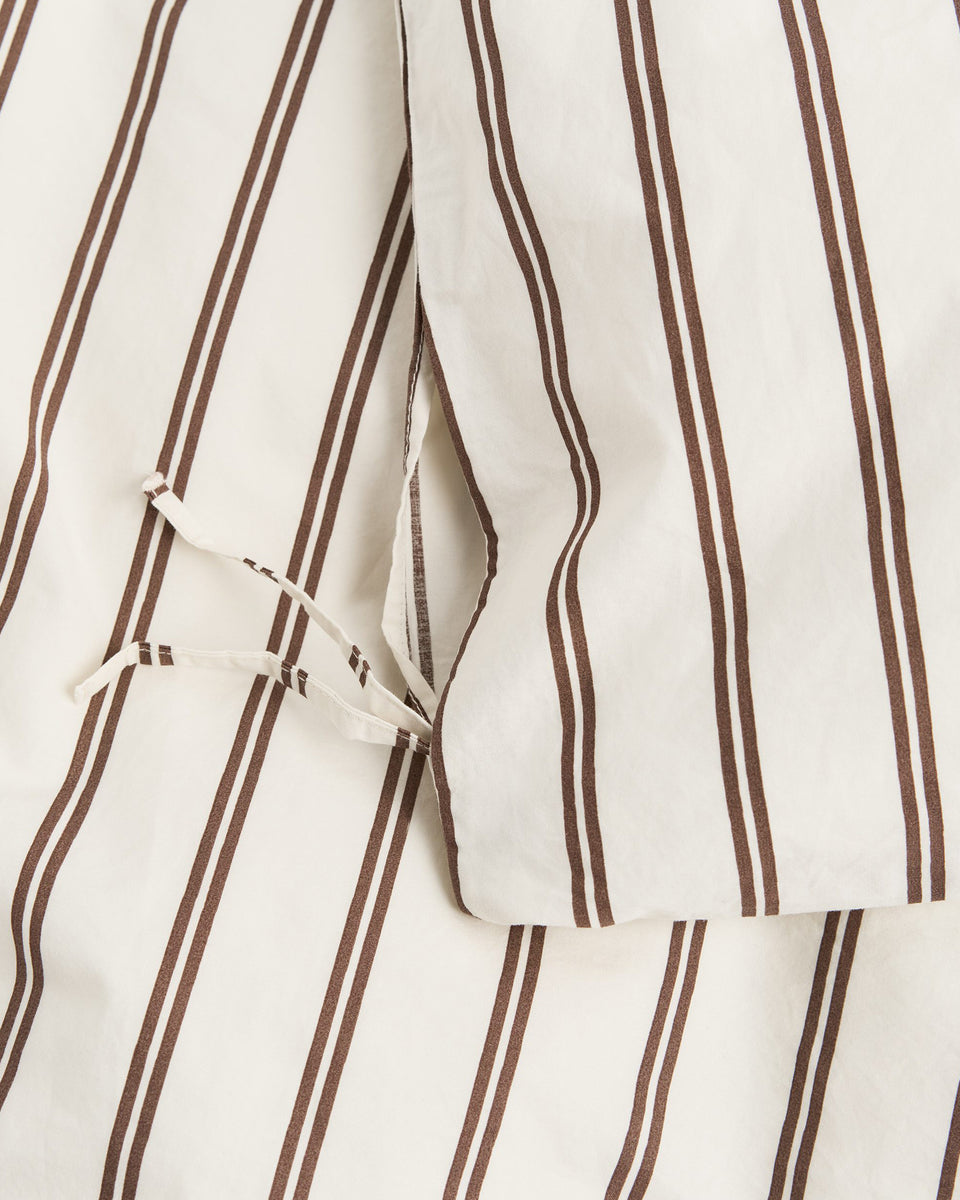Tekla Percale Duvet Cover - Hopper Stripes | UP THERE