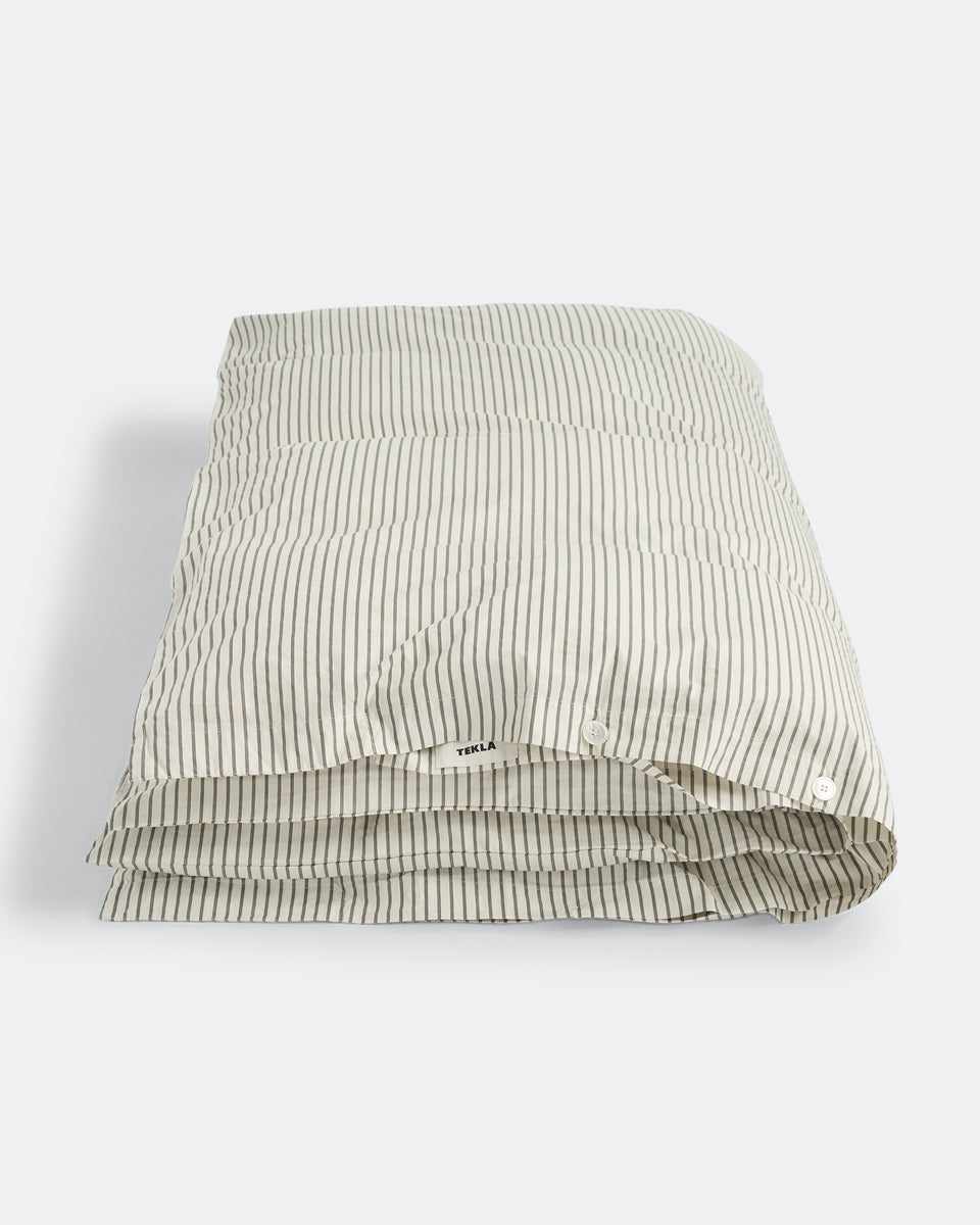 Tekla - Percale Duvet Cover - Pickford Stripes | UP THERE