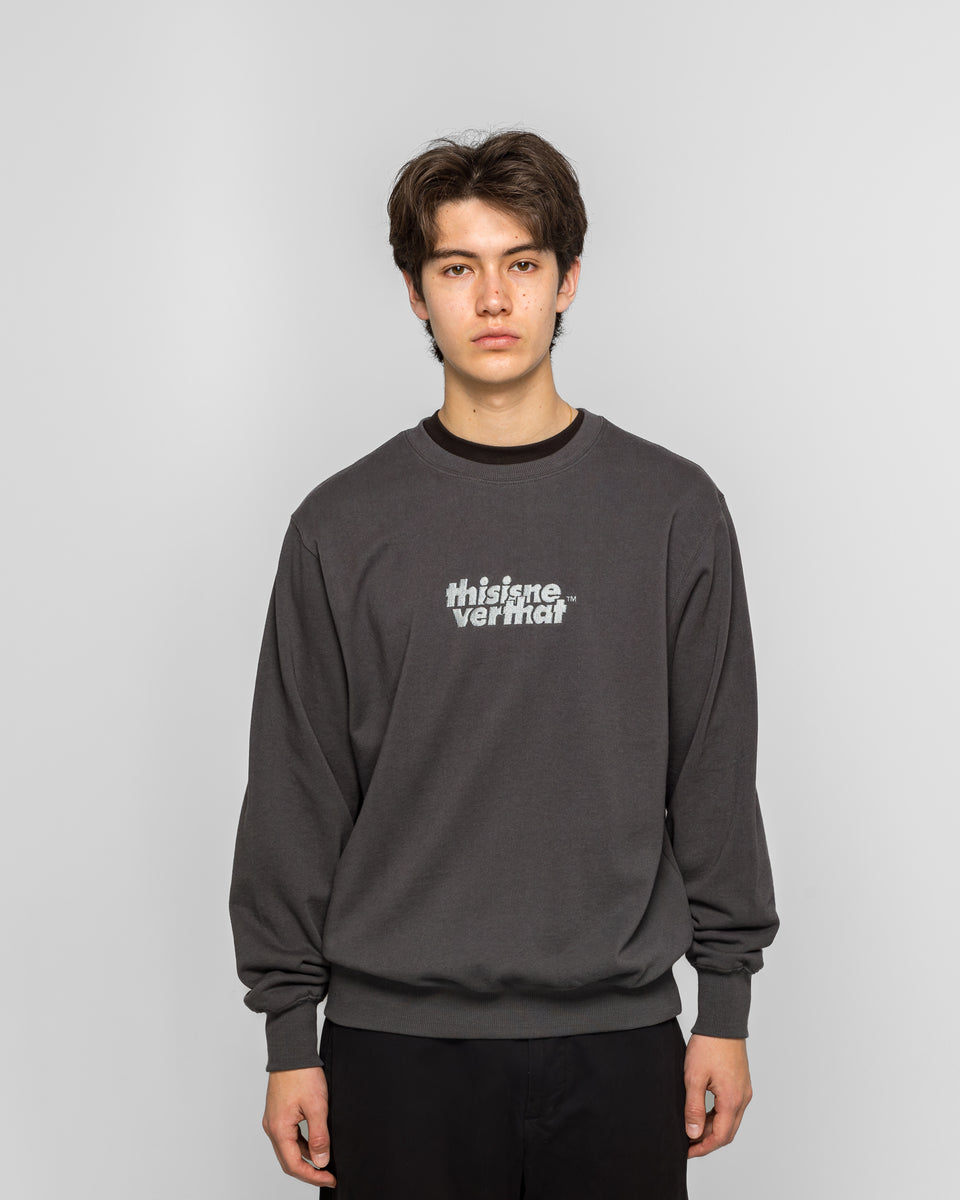 thisisneverthat - OL-Logo Crewneck - Charcoal | UP THERE