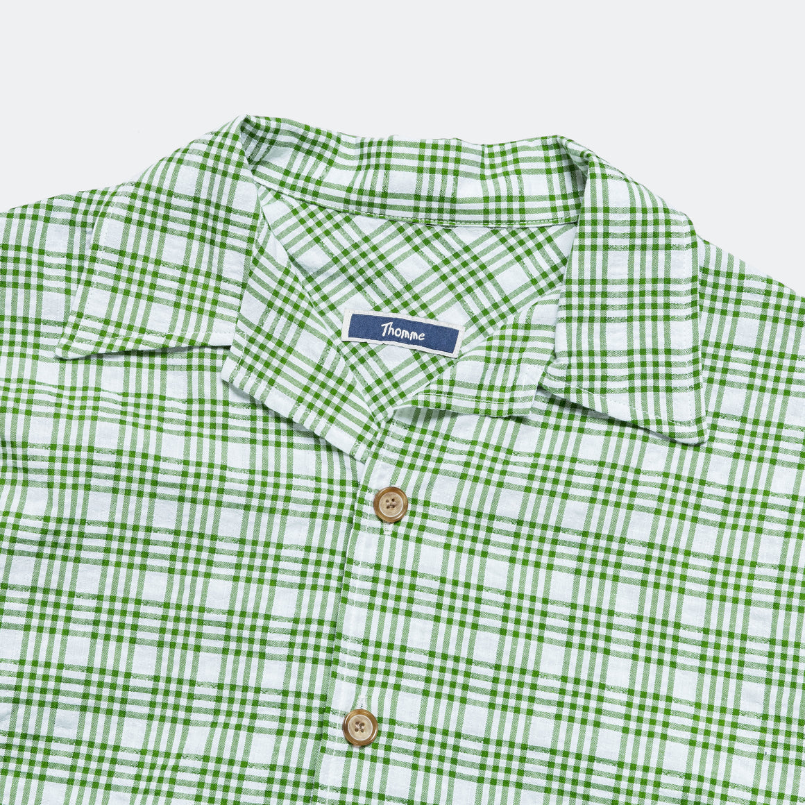 Thomme - Camp Shirt Check - Green - UP THERE