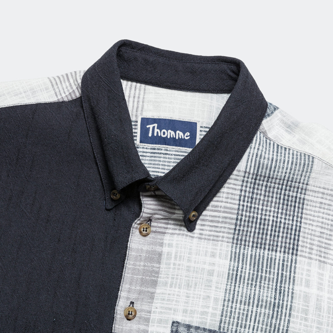 Thomme - Relaxed Shirt - Navy/White - UP THERE