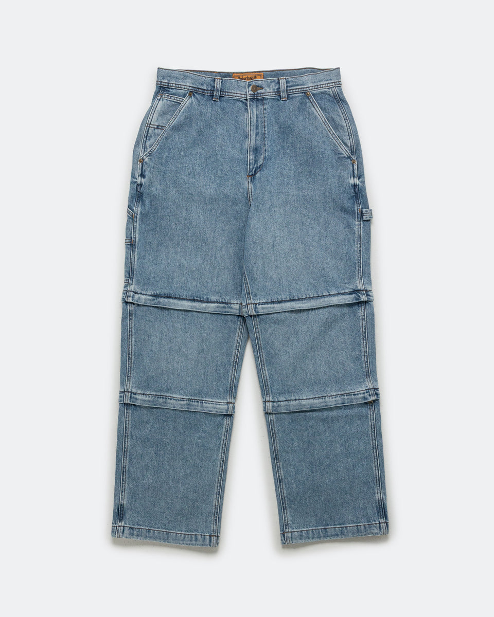 Timberland - Denim Carpenter Zip-Off Pant x BEAMS - Light Wash