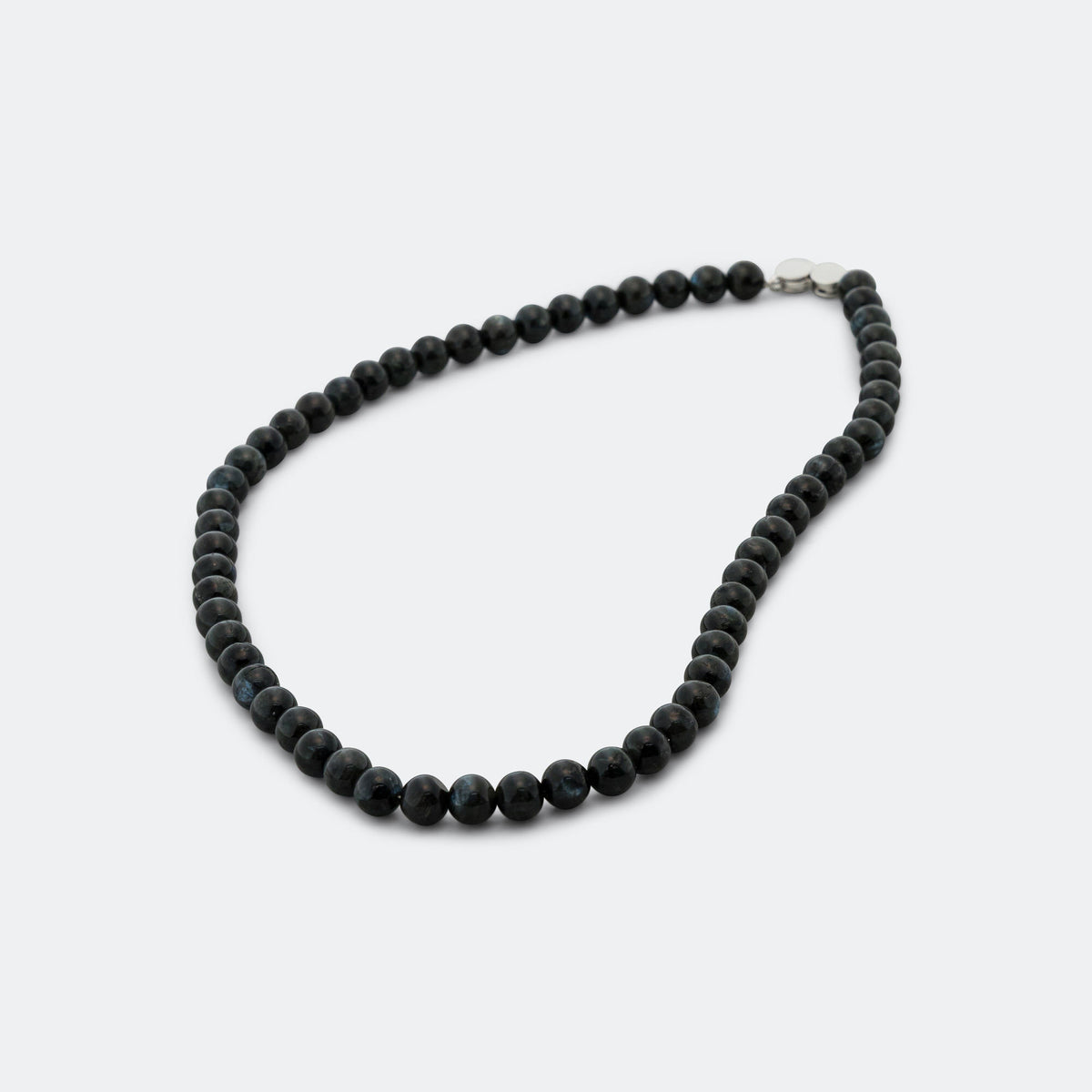 Cove Necklace - Black Larvikite/925 Silver | UP THERE
