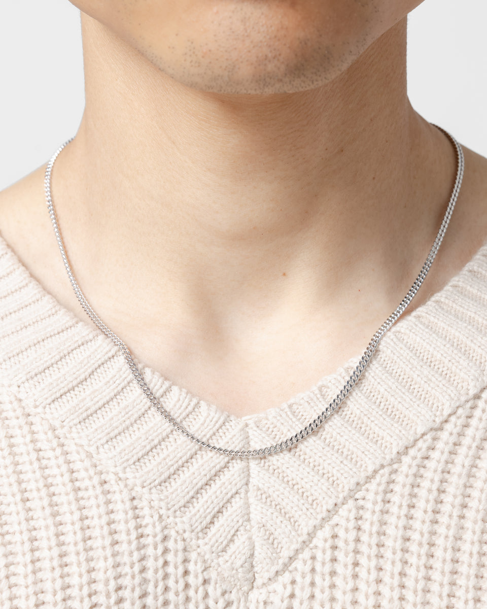 Tom Wood Curb Chain M - 925 Silver | UP THERE