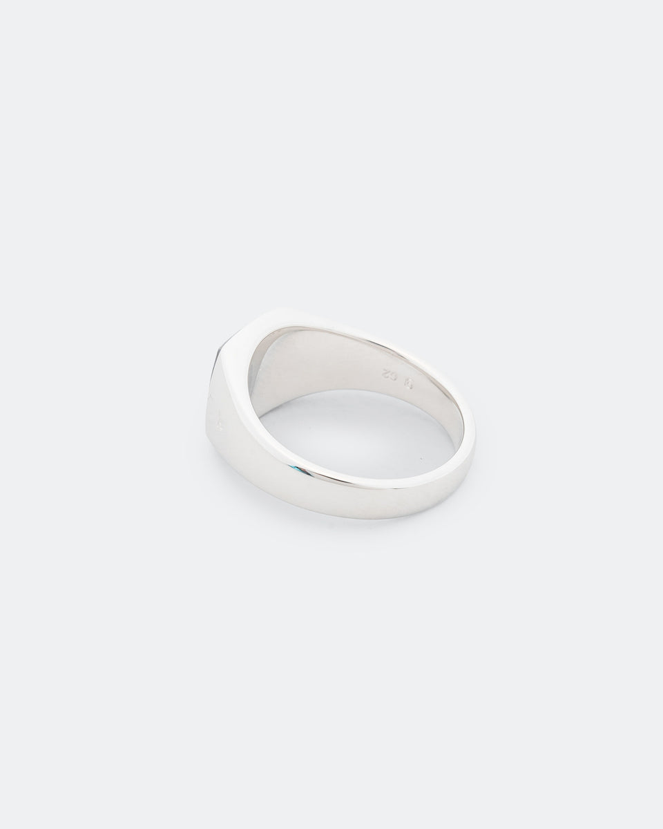 Tom Wood - Kay Ring - Larvikite/925 Sterling Silver | UP THERE