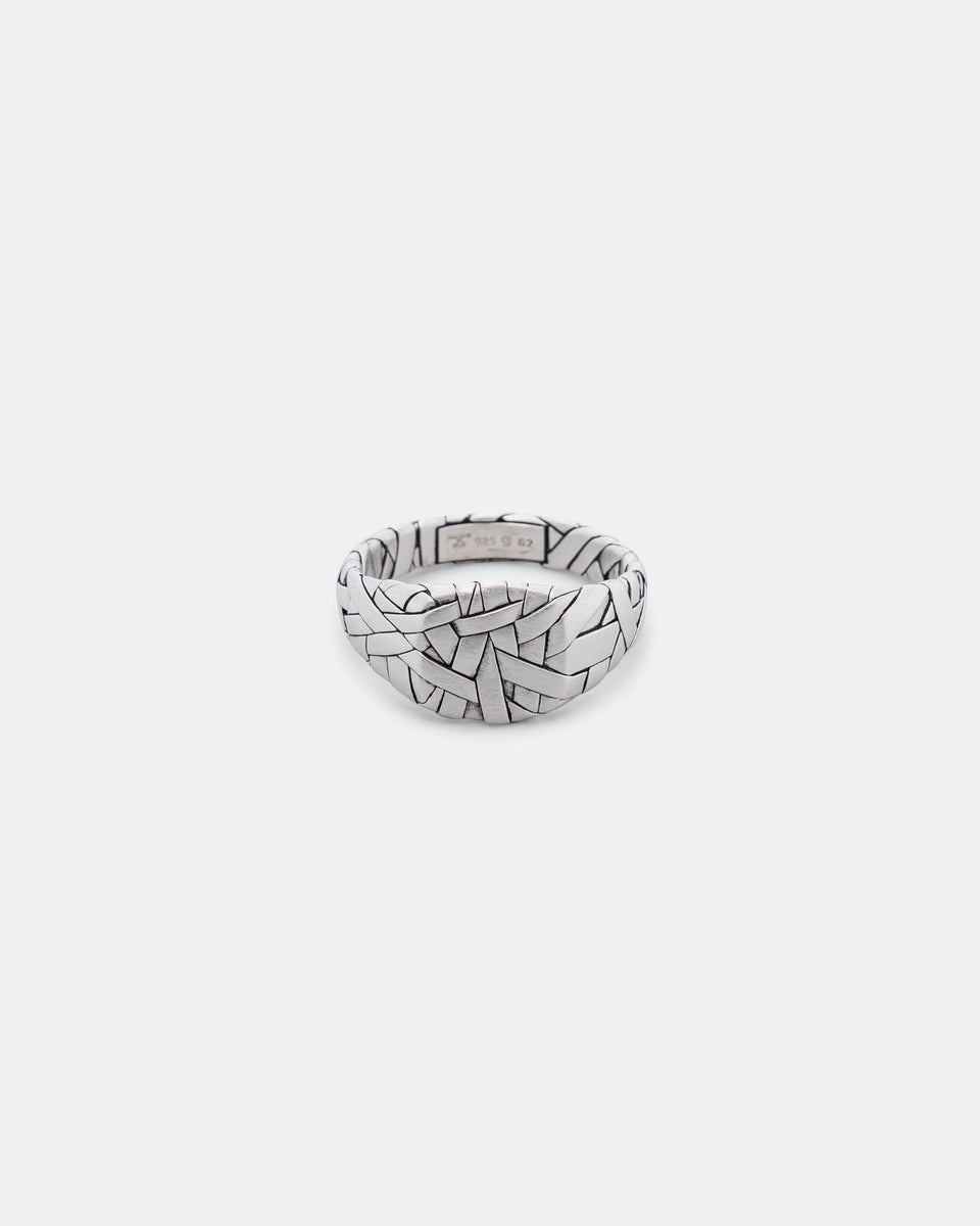 Tom Wood - Quilt Ring Small - 925 Silver | UP THERE