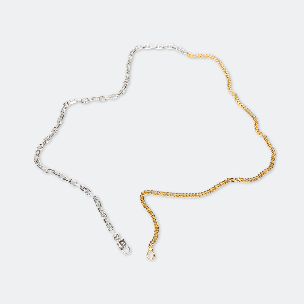 Tom Wood Rue Chain Duo 925 Silver/18K Gold UP THERE