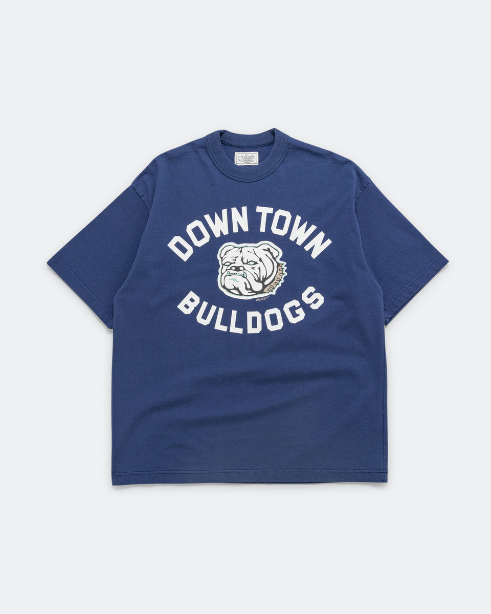 Unlikely - Authentic Graphic Tee BULLDOGS - Blue | UP THERE