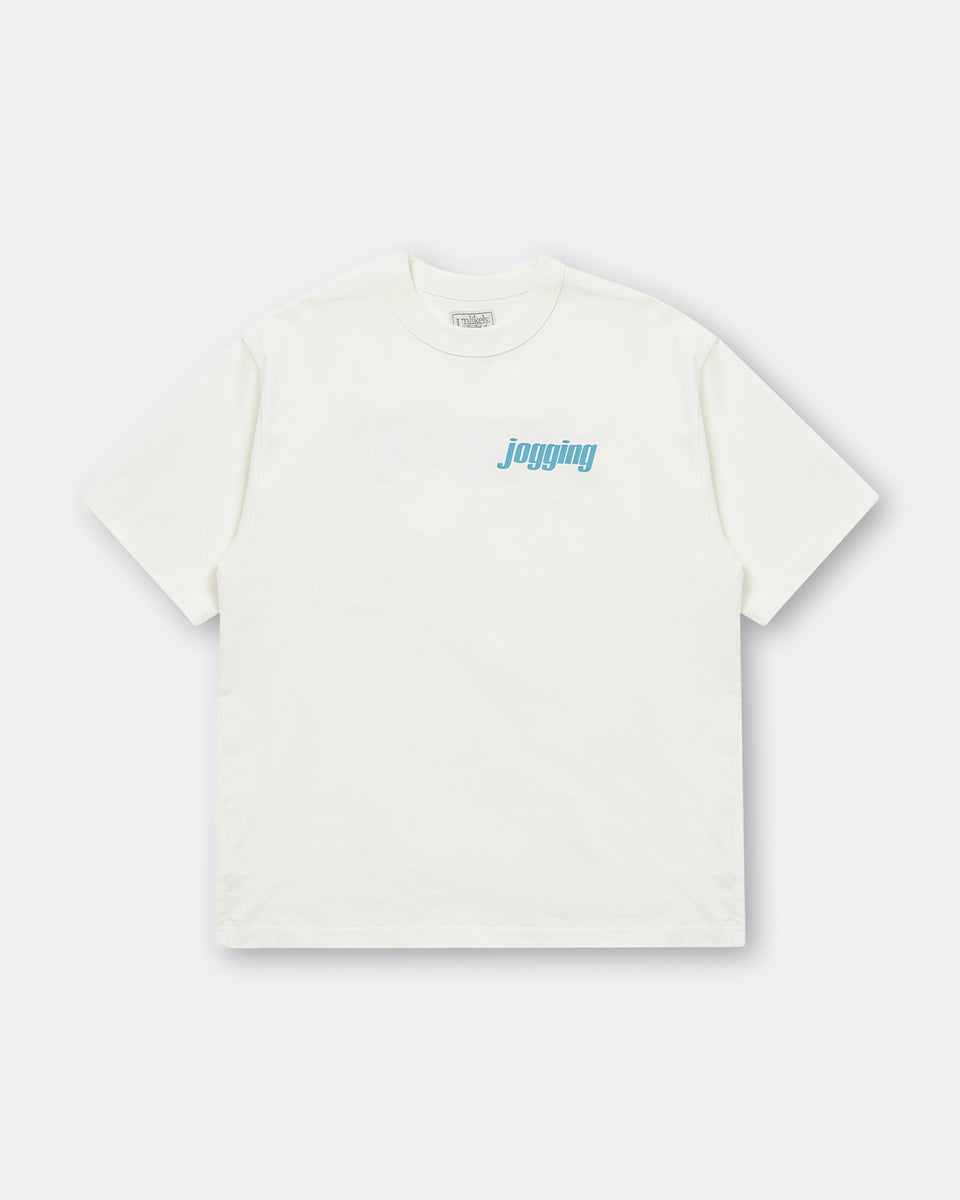 Unlikely - Authentic Graphic Tee Jogging - White | UP THERE