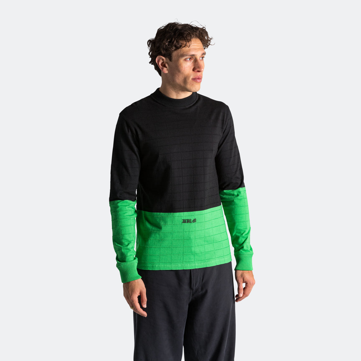 Armor Lux - Crewneck x UP THERE - Black/Fern Green - UP THERE