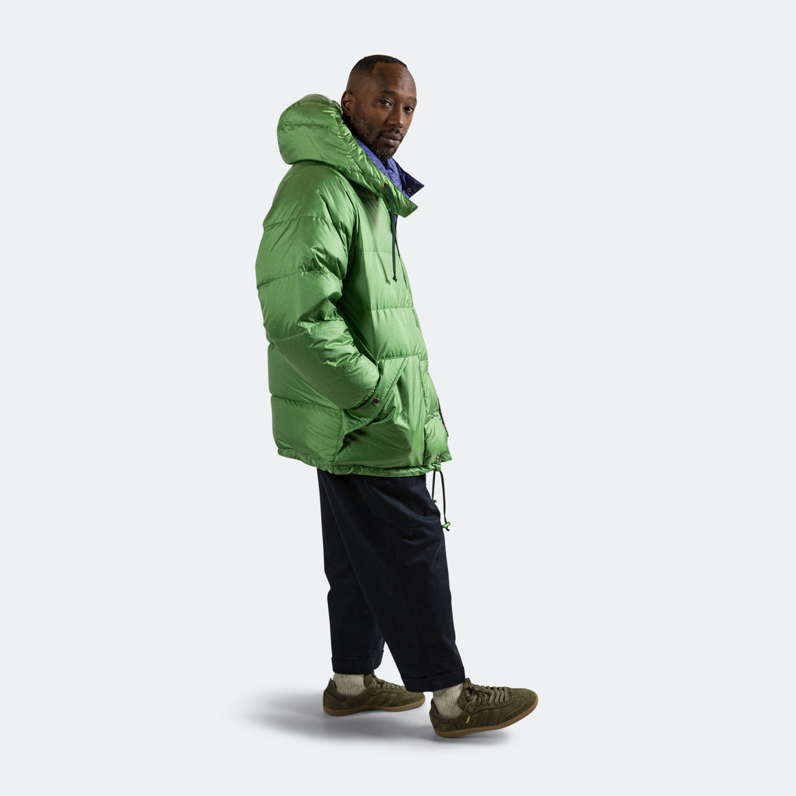 Beams Plus - Expedition Down Parka II - Kale/Eggplant - UP THERE