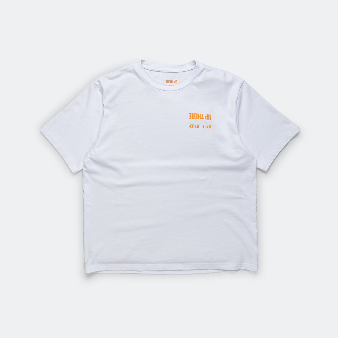 Up There - UP THERE X ATAB Lab 'Chess Man' Tee - White/Tangelo - UP THERE
