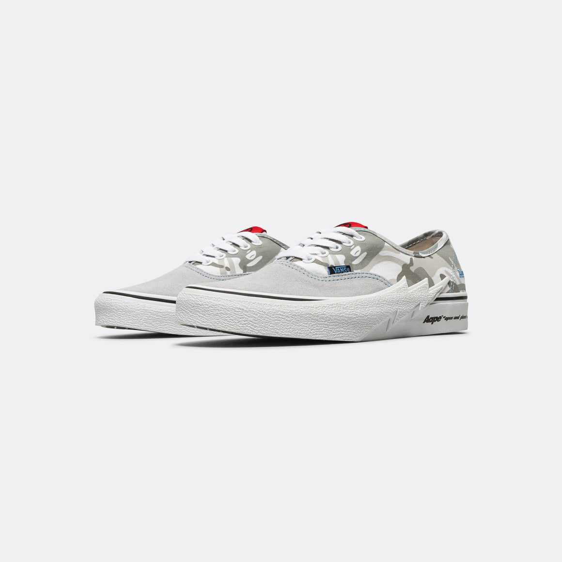 Vans - Authentic Bolt × AAPE - GreyCamo/Blue - UP THERE