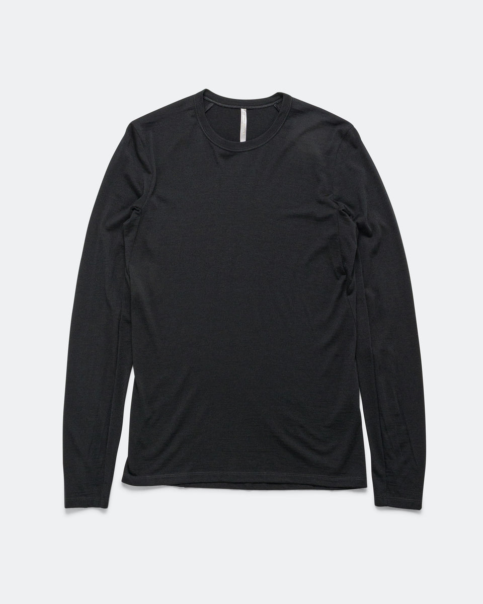 Arc'teryx Veilance Womens Frame LS Crew - Black | UP THERE